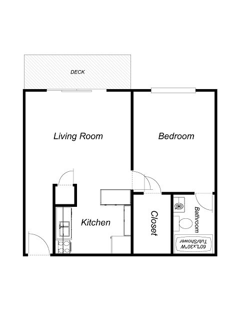 1BR/1BA - Atrium Court