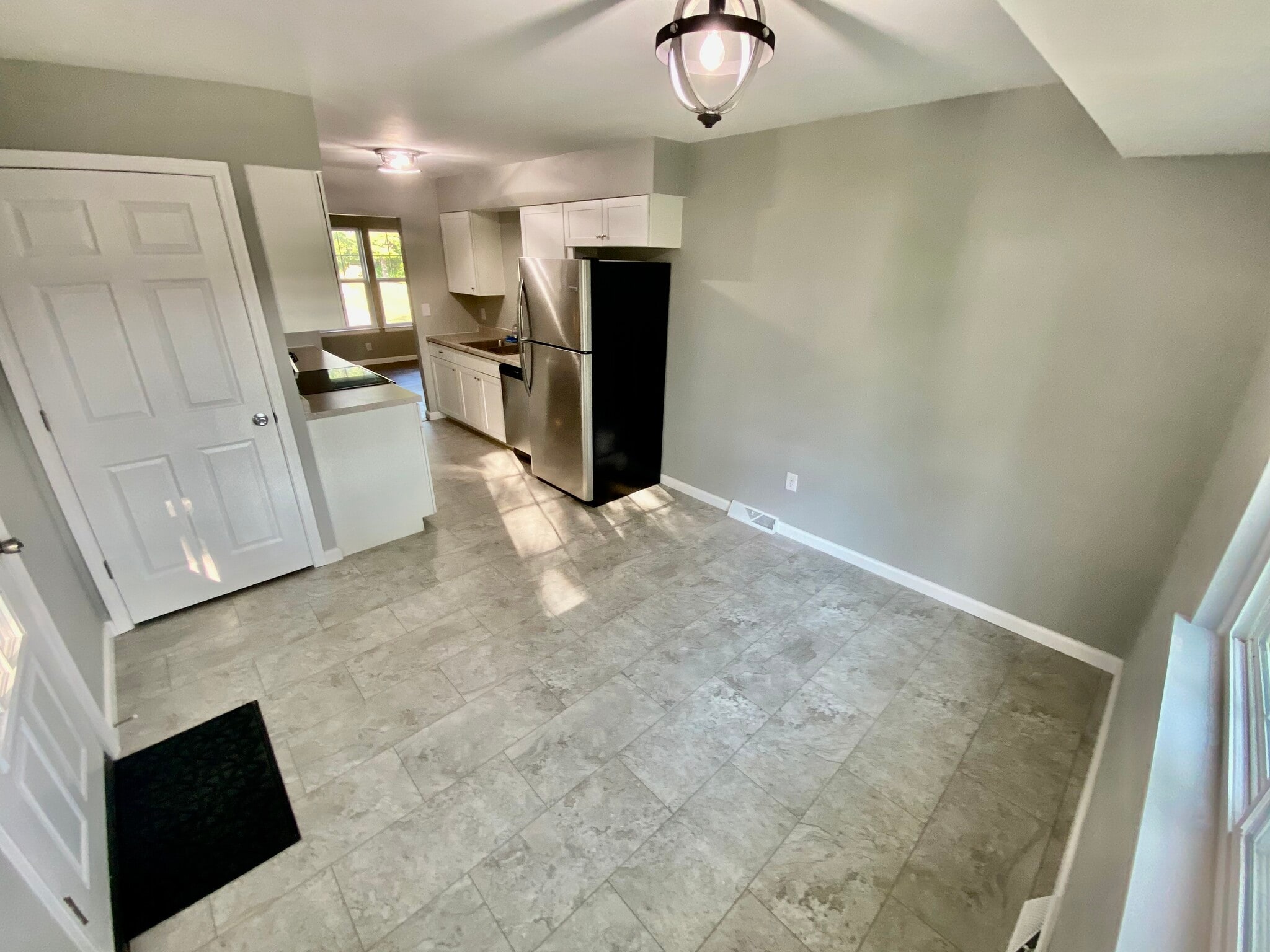 Kitchen with all new cabinets, countertops, and stainless steel appliances - 312 Crestview Dr