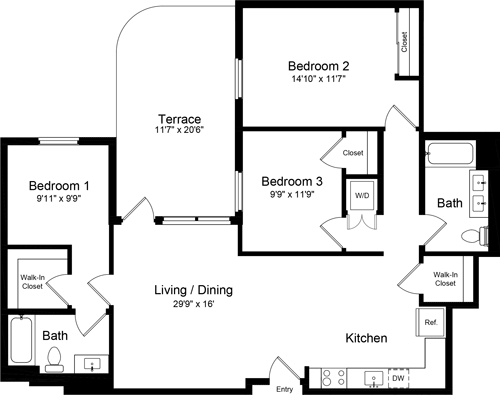 Floorplan - One Henry Adams