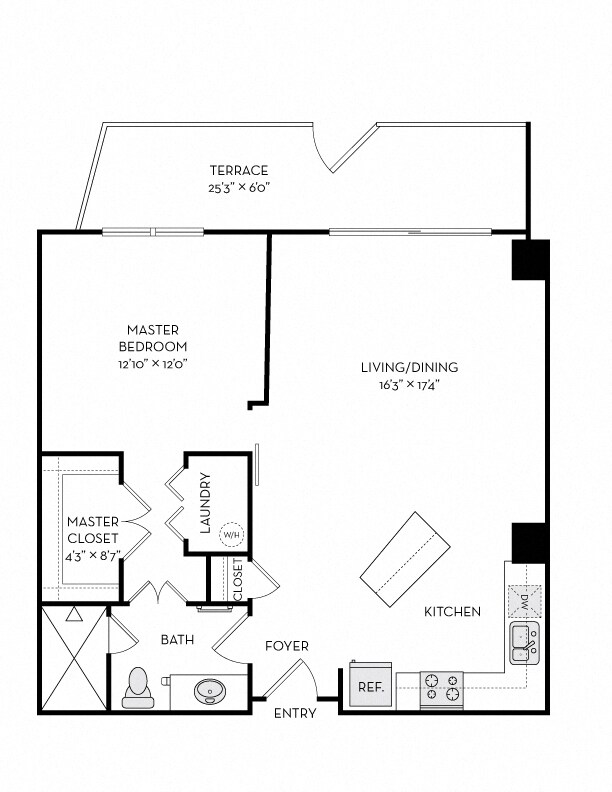 Floorplan - The Heights at Park Lane