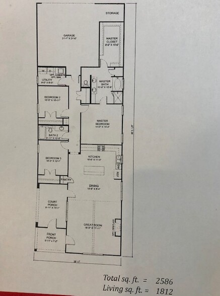 Floor plan - 1433 Meridian Dr
