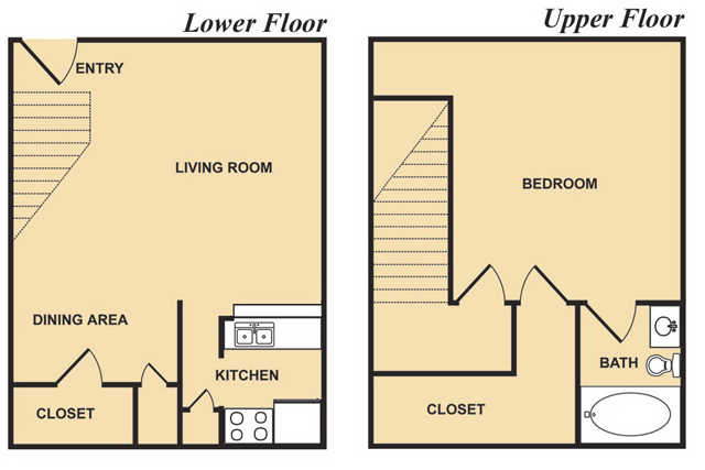 Townhome Loft - Tanglewood Place Apartments