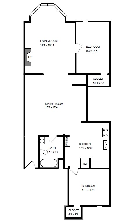 Floorplan - 2140 N Halsted