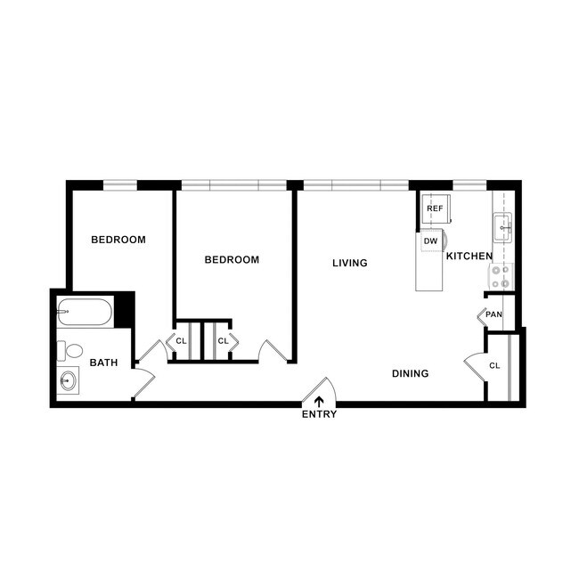 Floorplan - Carver Terrace Apartments