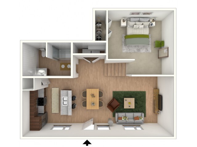 L2 - floor plan w/furniture display - Northside Apartments