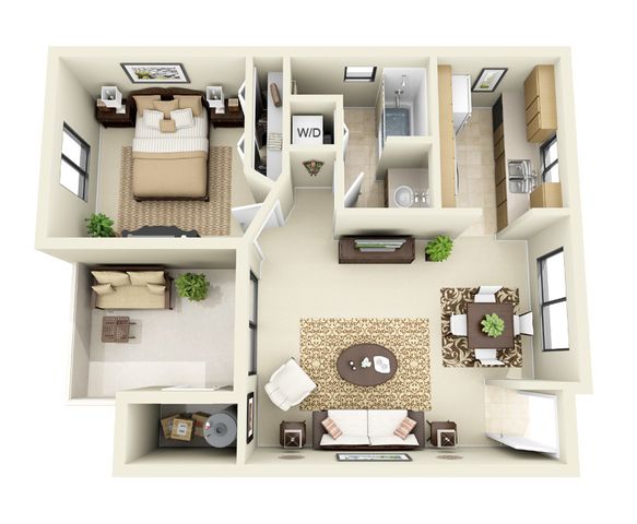 Floorplan - Towne Square Apartment Homes