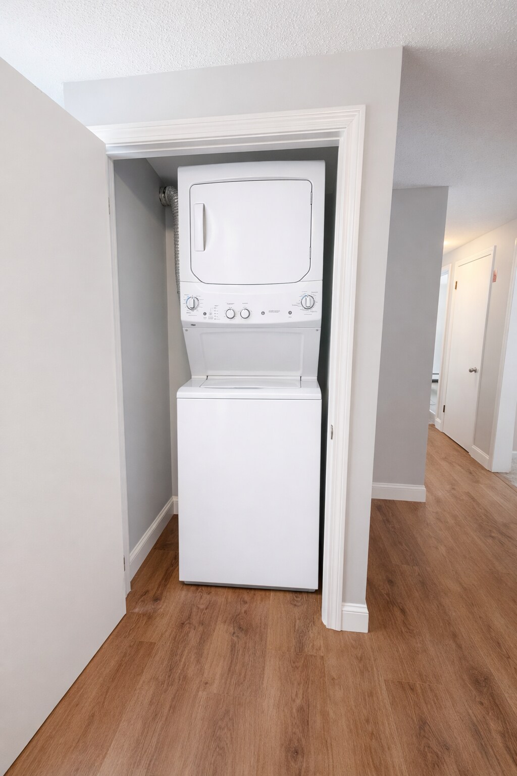 Convenient in home laundry with stacked washer and dryer - 16 Miller Rd