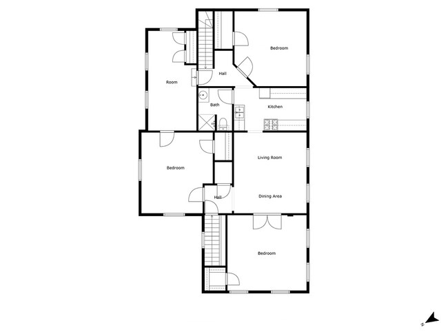 Unit floorplan - 520 5th Ave SE