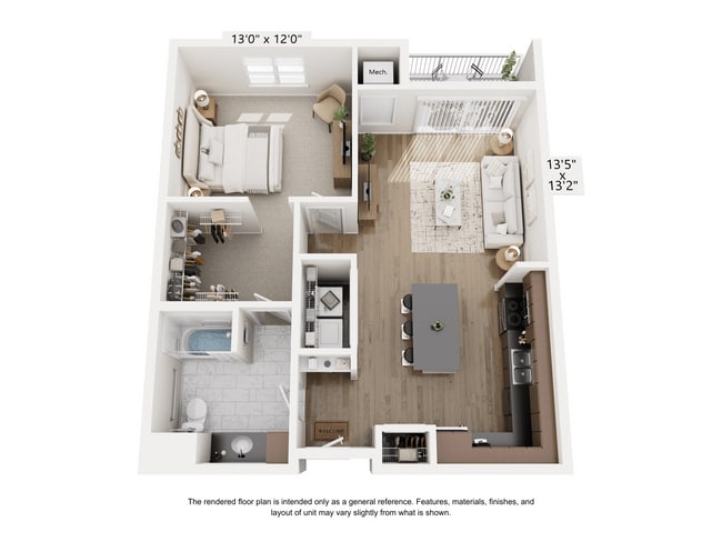 Floorplan - The Mill Apartments