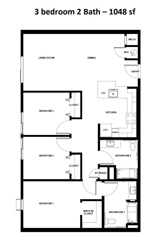 Three Bedroom - Ascent on Broadway