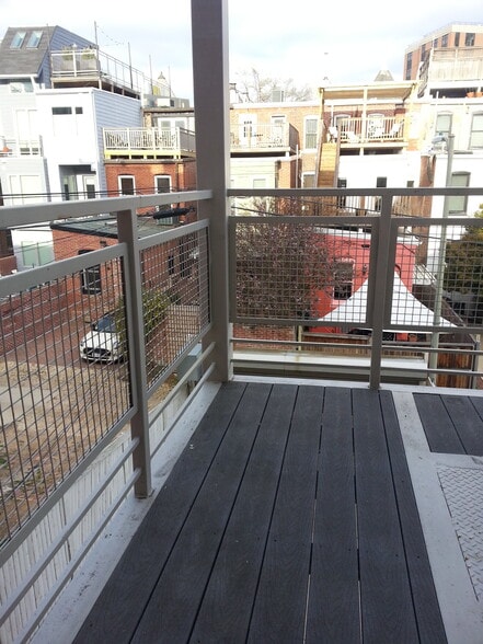 Private balcony directly off the upstairs bedroom - 1123 6th St NW