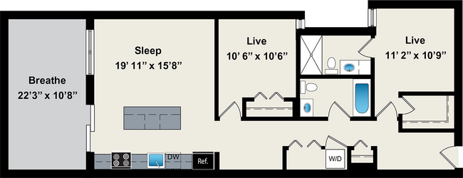 Floorplan - Reside on Jackson