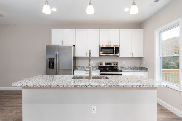Open Kitchen, leads to deck - 110 Owens Creek Rd