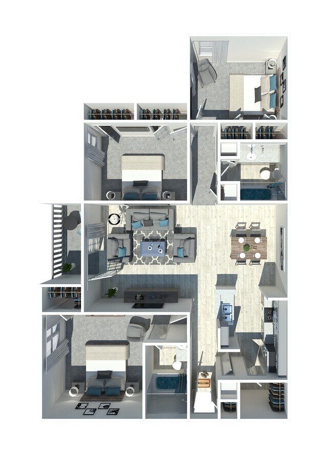 3B1BA 1180-1388 Sq Ft - Bedford Place