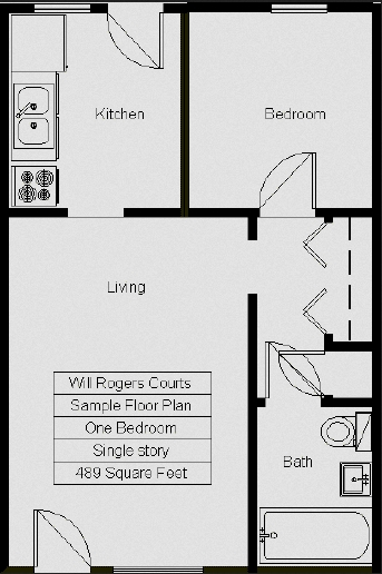 Floorplan - Will Rogers Courts