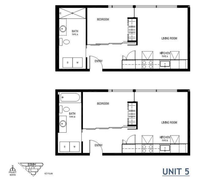 Floor plan for 305, 405 & 503 - The Harp