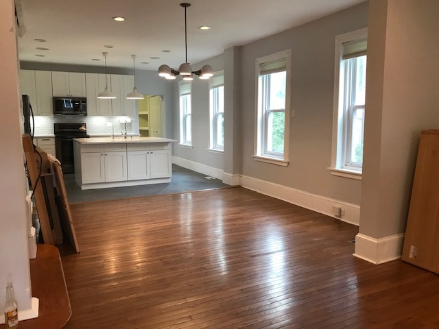 1st floor, looking toward side & back yards - 682 W Johnson St