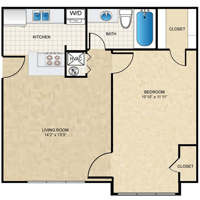 Floorplan - Highland Park Apartment Homes