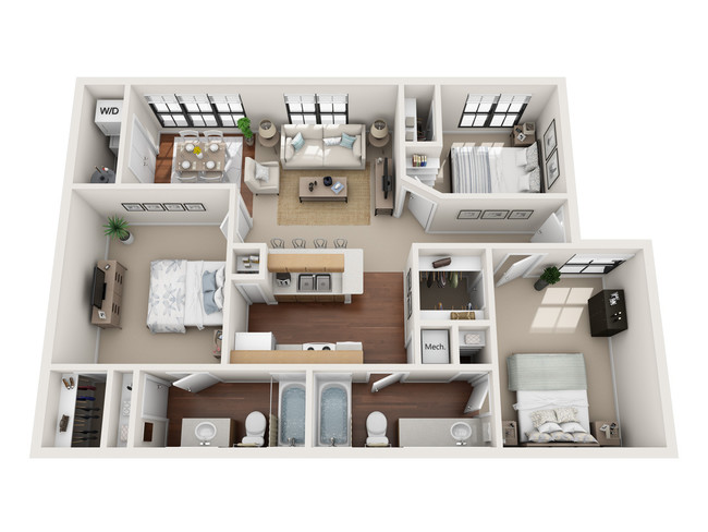 Floorplan - Village Green Apartments