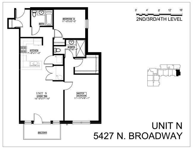 Floorplan - 5427 N Broadway