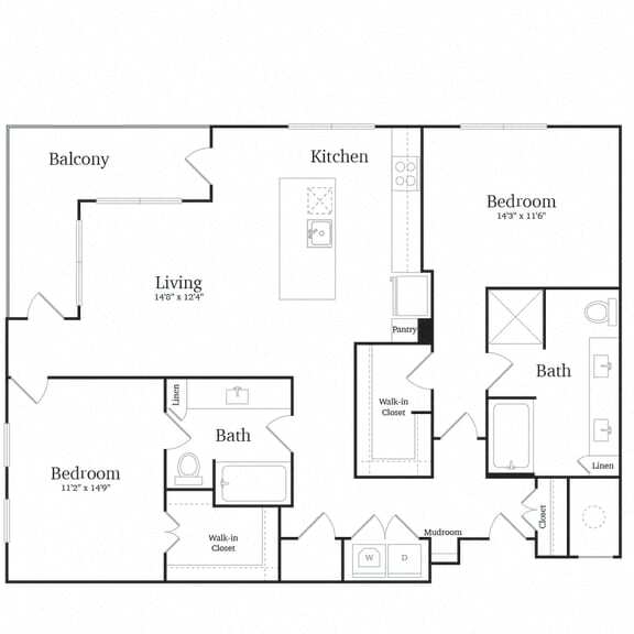 Floorplan - Vance at Bishop Union