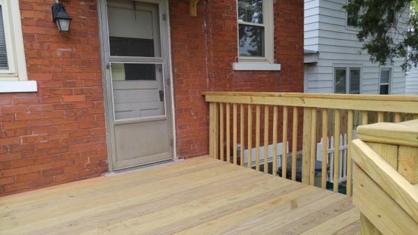 Setup your grill on this nice back deck - 105 Maple Ave