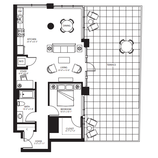 Floorplan - The Bravern