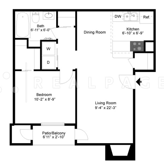 1BR/1BA - The Savoy Apartments