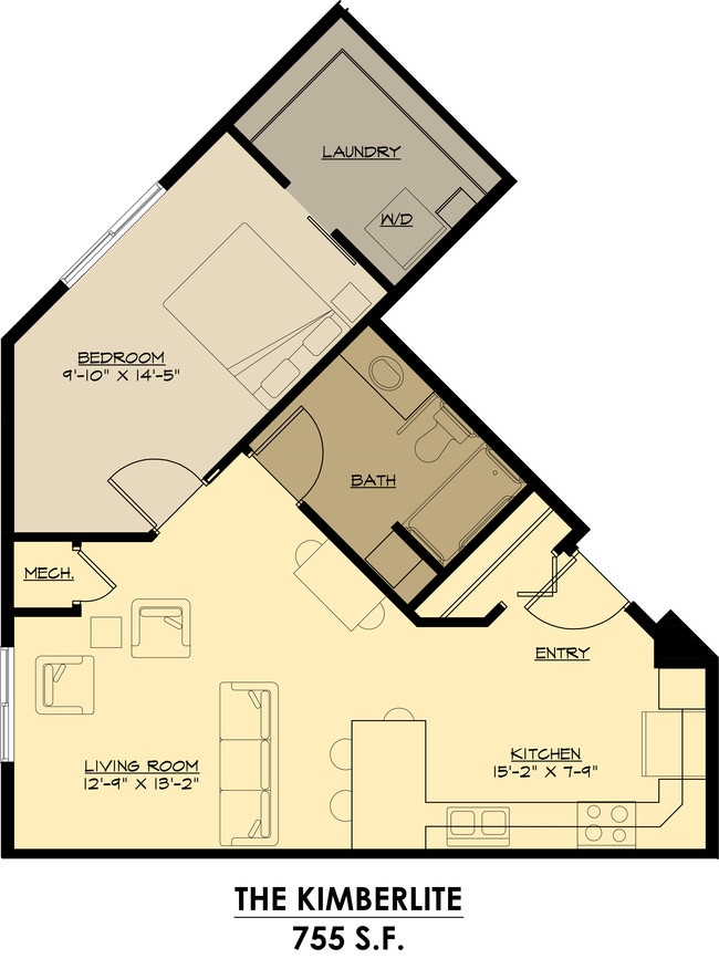 Kimberlite Floorplan - Stone West Village Phase 1 & 2