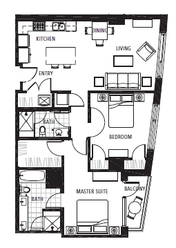 2BR/2BA - Richards Court