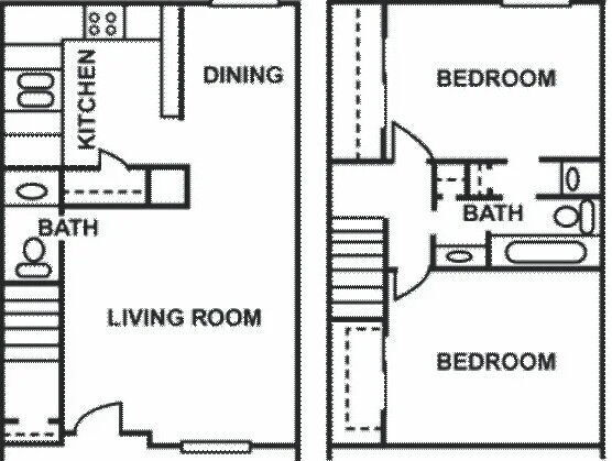 Floorplan - Falls of Deer Park Apartments