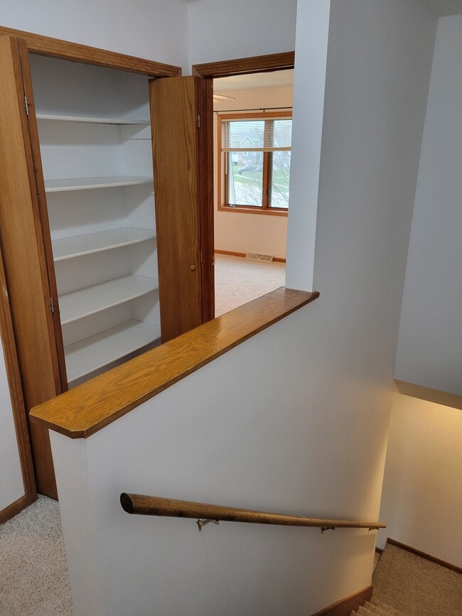 Upstairs landing and linen closet - 153 Jennifer Ln