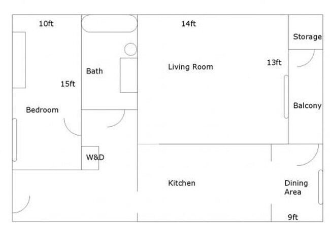 Building Photo - Amazing Top Floor 1 bedroom Apartment In L...