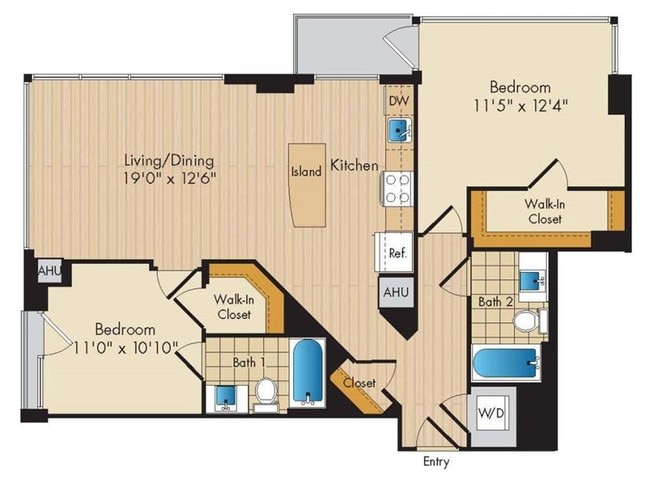 Floorplan - Flats 130 at Constitution Square