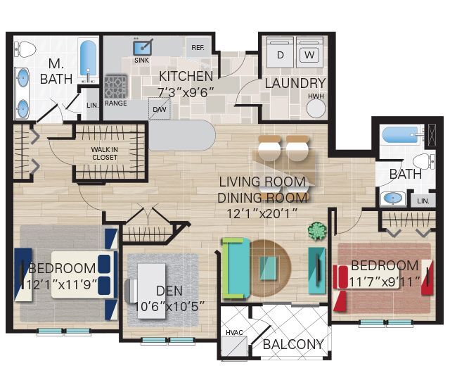 Floorplan - Montage at Hamilton Apartments 55+ Community