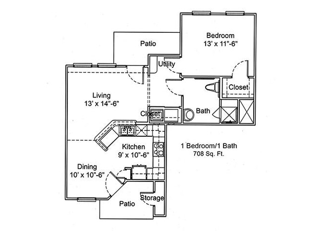 Floorplan - Hillcrest Manor Senior Apartments