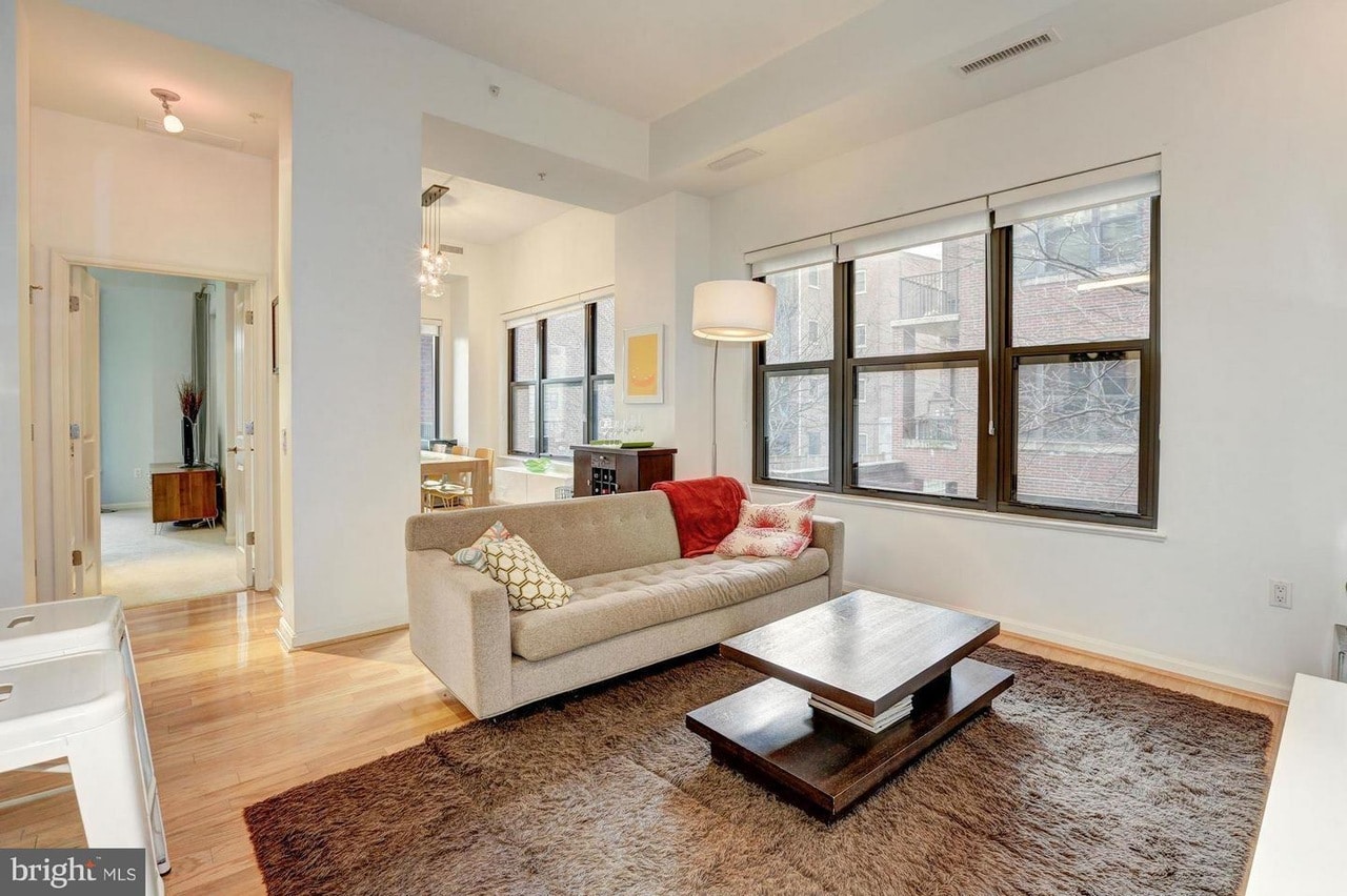living room and dining room - 1390 Kenyon Street NW