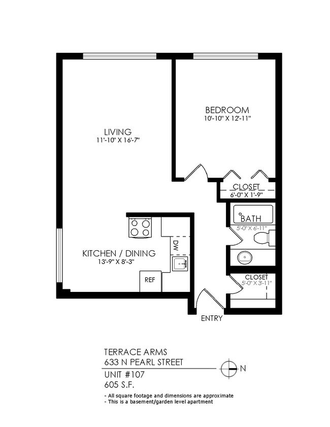 Floorplan - Terrace Arms Apartments