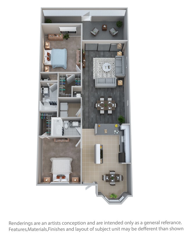 Floorplan - Lilac Village Boca Raton Apartments