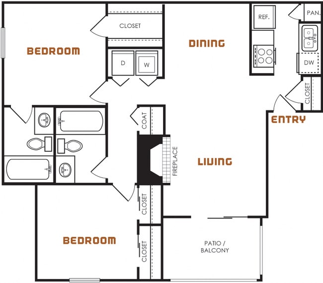 Floorplan - Emmitt Luxury Apartments