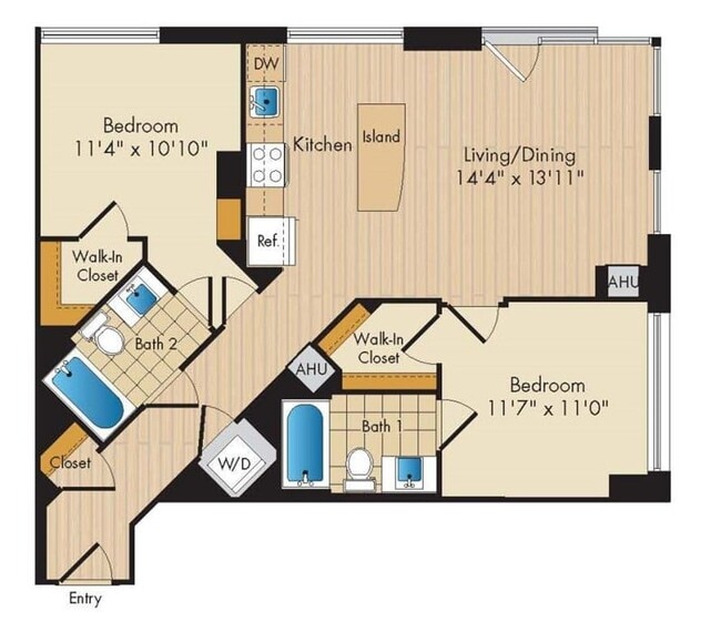 Floorplan - Flats 130 at Constitution Square