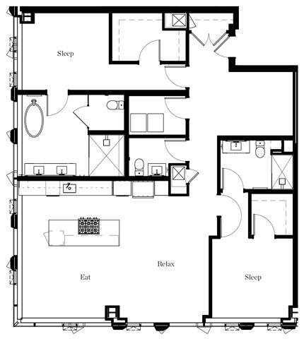 Floorplan - The Residences at Rainier Square