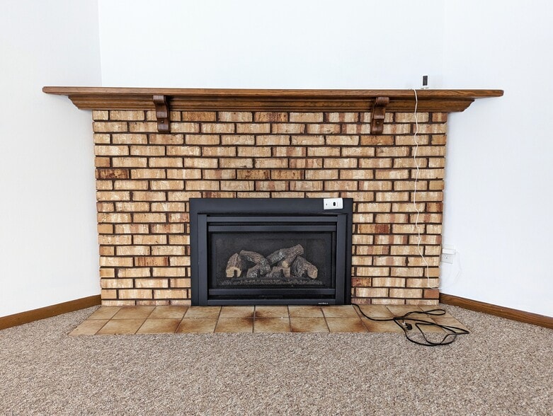 Fireplace in living room - 712 Brandie Rd