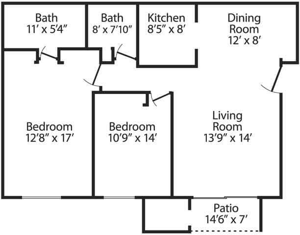 Floorplan - Mission Hill Apartments