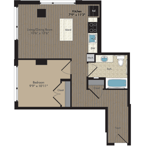 Floorplan - Hodge on 7th - Senior Living