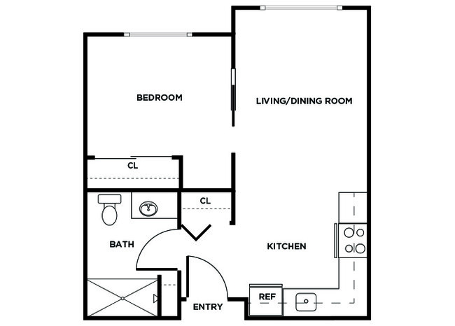 Floorplan - Ballinger Court Senior Affordable Apartments