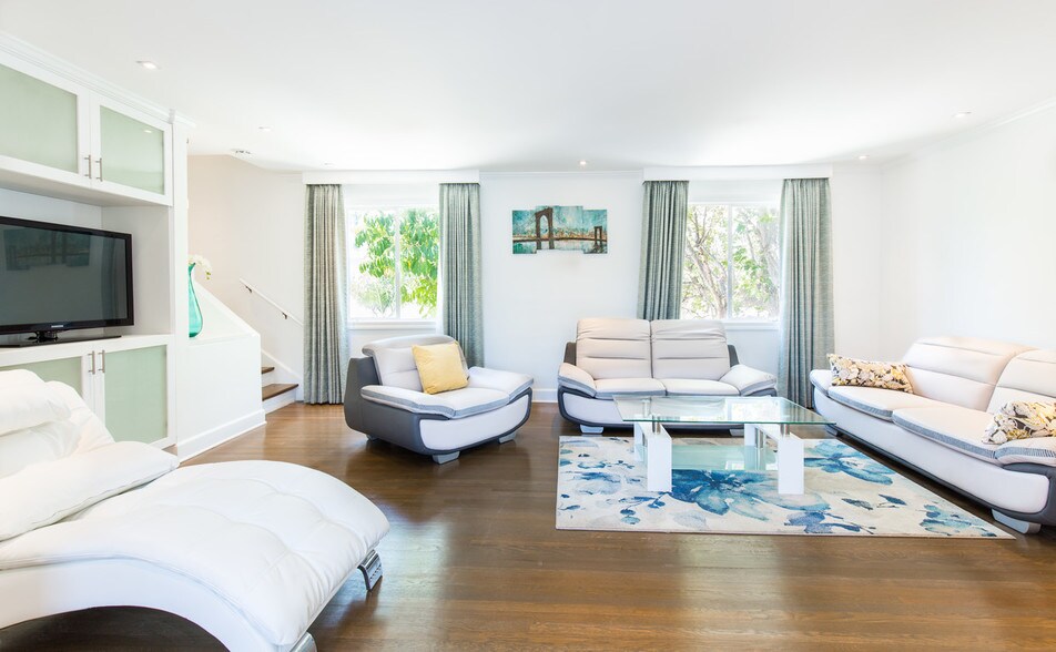 Furnished* Living Room - 130 San Vicente Blvd
