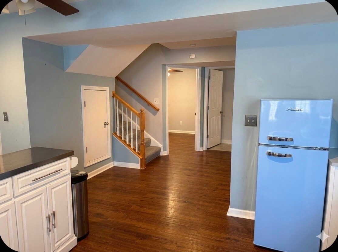 While there is an upstairs unit as well, the spaces are completely separated. - 7837 Heaton Way
