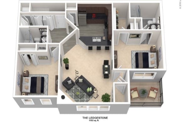 Floorplan - Stonegate at the Crossroads Apartments