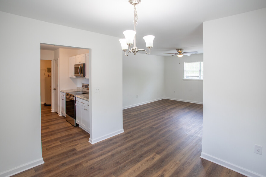 dining room, living room, and kitchen - 1220 E 57th St